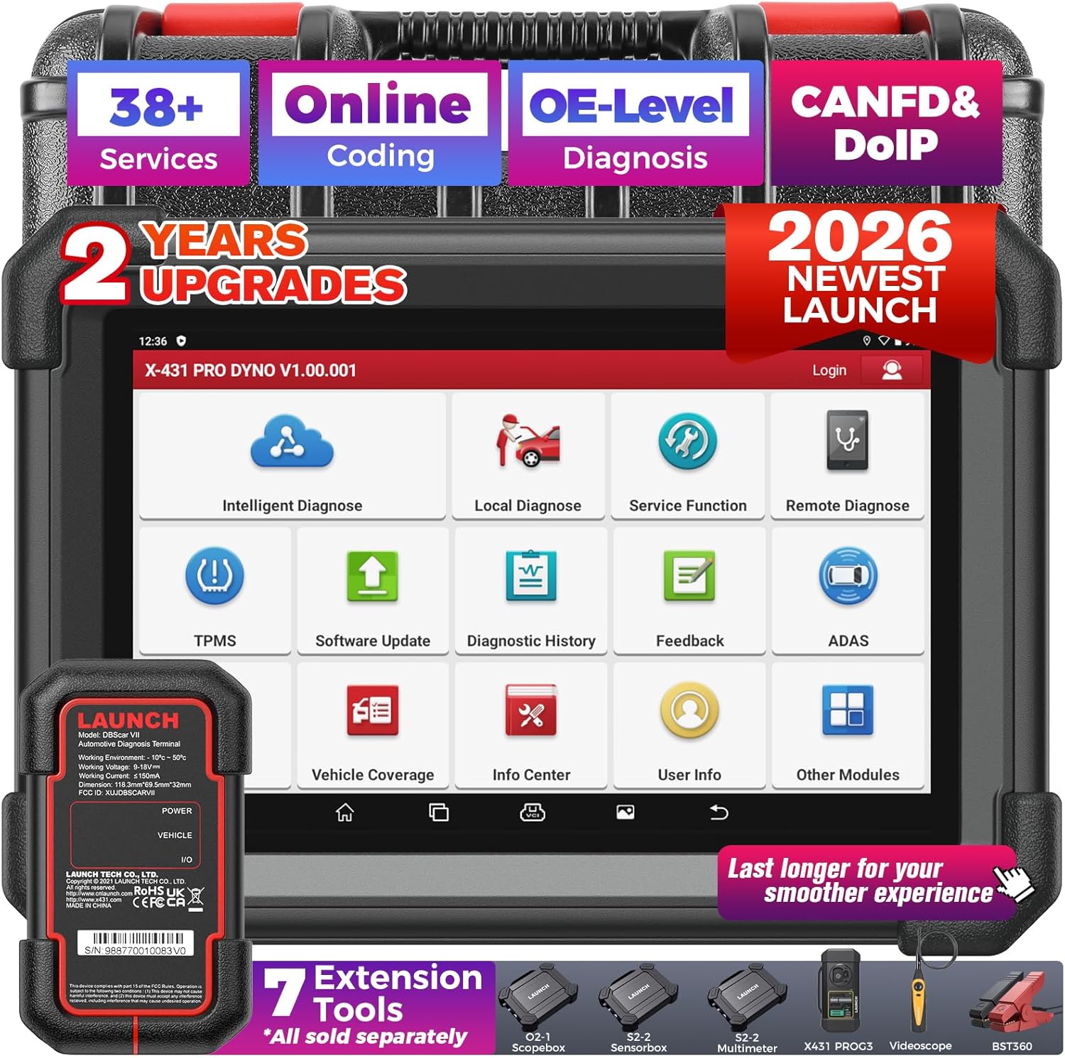 Launch X431 PRO Dyno OBD2 Scanner